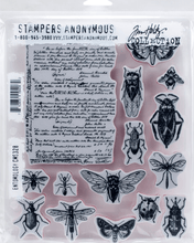 Tim Holtz - Stampers Anonymous - Cling Mount Rubber Stamp Entomology - Messy Papercrafts
