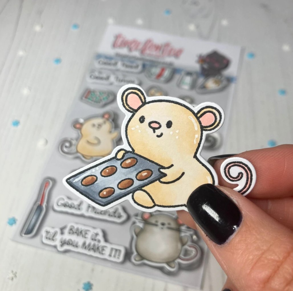 Time For Tea - Baked With More Love - Stamp Set - 4x6 Time For Tea