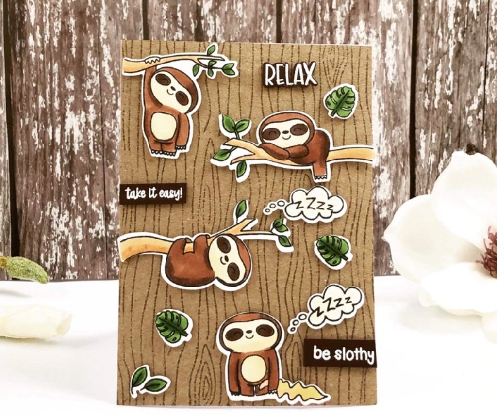 Time For Tea - Be Slothy A6 - Stamp Set - 4x6 Time For Tea