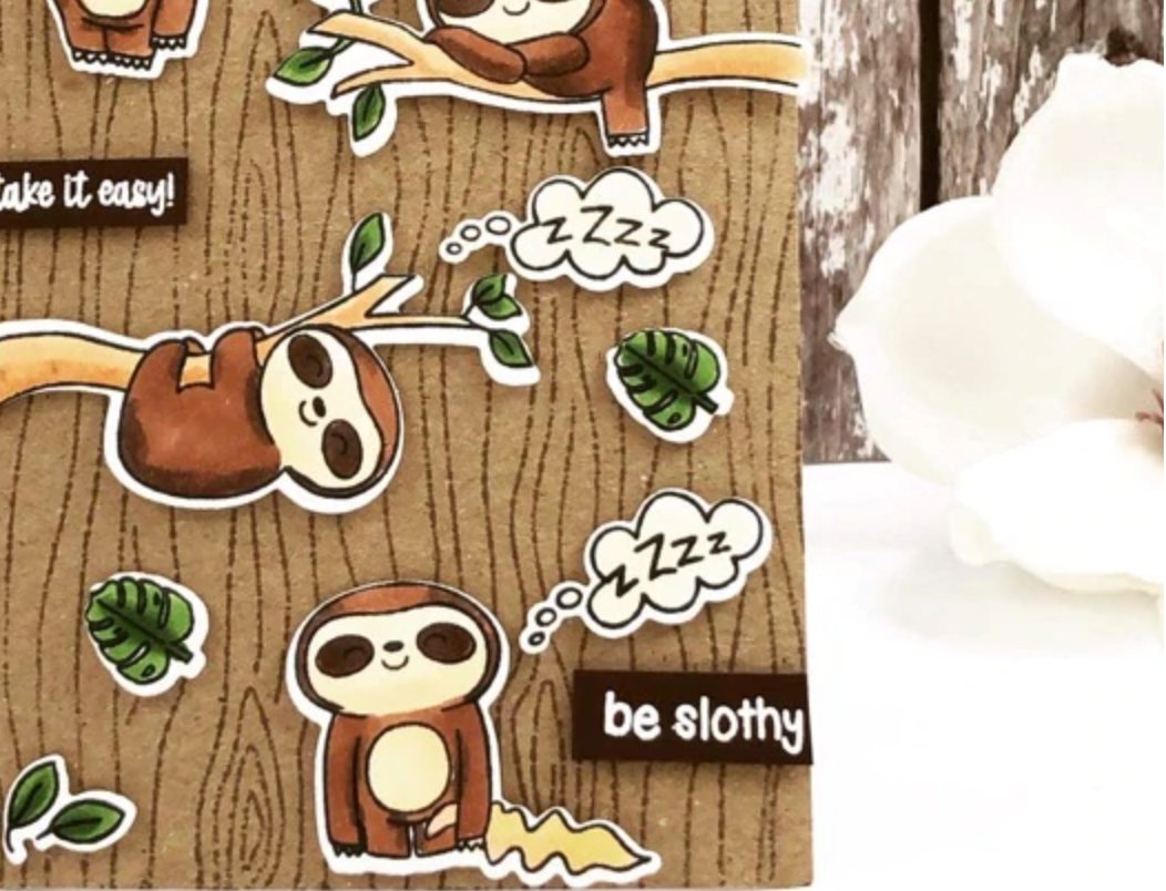 Time For Tea - Be Slothy A6 - Stamp Set - 4x6 Time For Tea