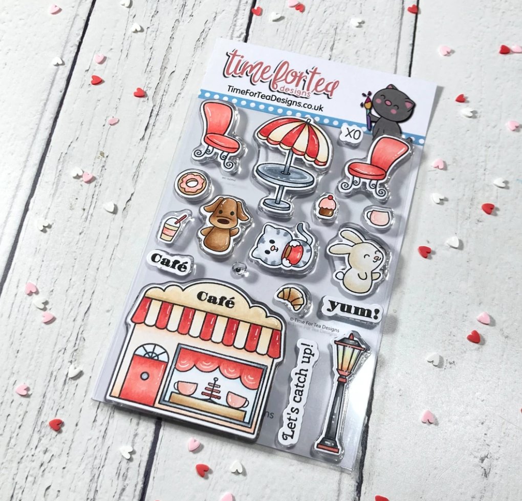 Time For Tea - Cafe Critters - Stamp Set - 4x6 Time For Tea