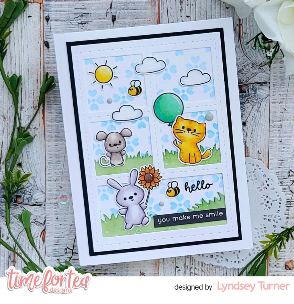 Time For Tea Designs - Hey There Critters - A6 Stamp Set - Messy Papercrafts