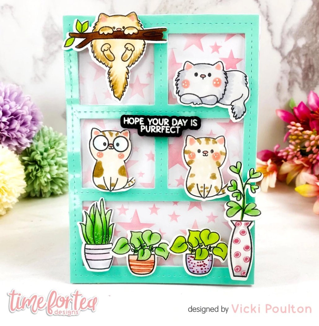 Time For Tea Designs - Movie Star Stencil - Messy Papercrafts