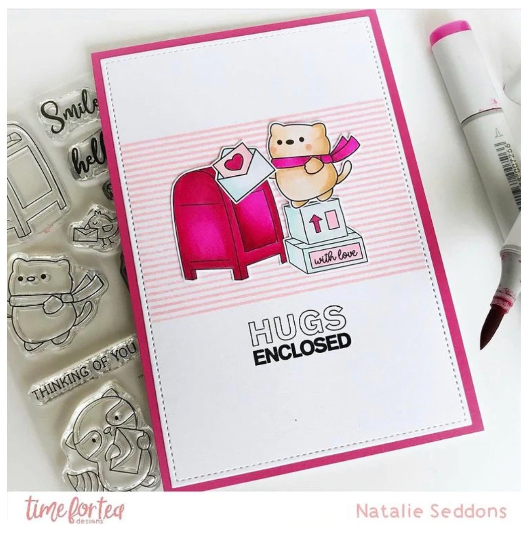 Time For Tea - Happy Mail Critters - Stamp Set - 4x6 Time For Tea