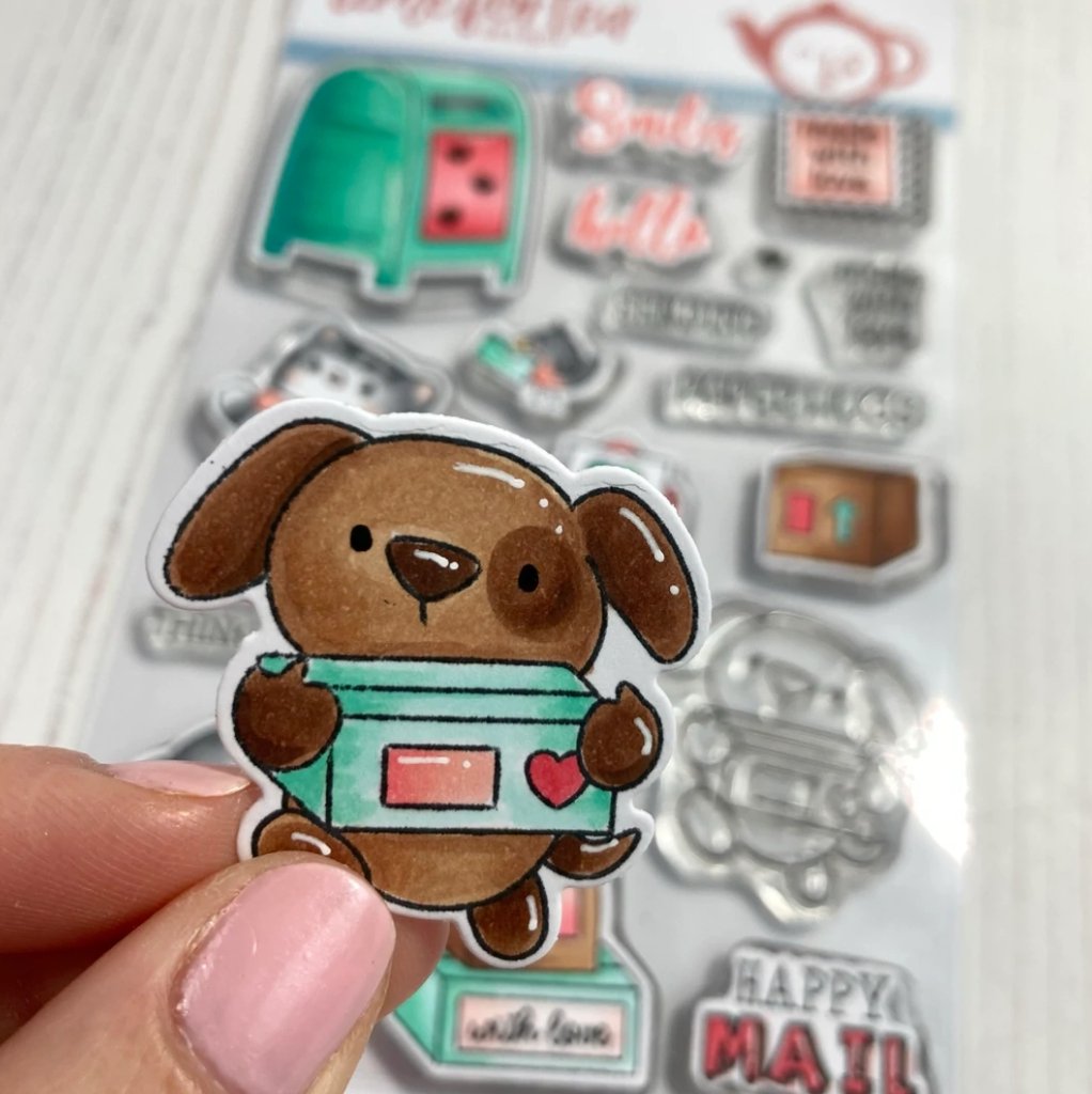 Time For Tea - Happy Mail Critters - Stamp Set - 4x6 Time For Tea