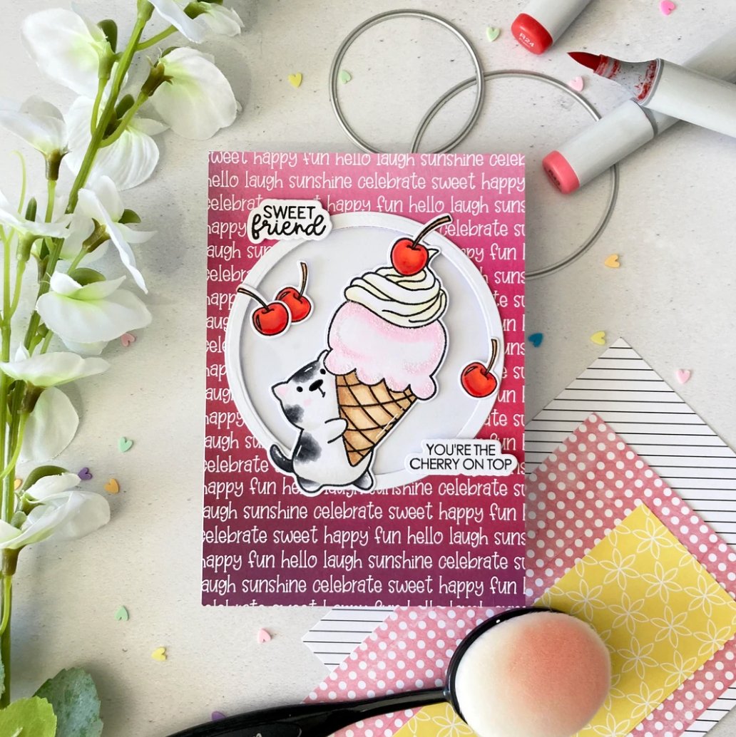 Time For Tea - Sundae Sweeties - Stamp Set - 4x6 Time For Tea