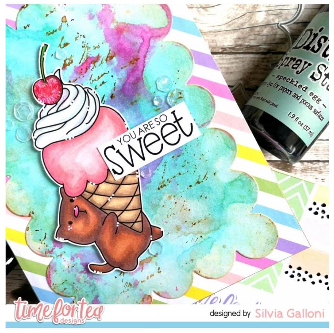 Time For Tea - Sundae Sweeties - Stamp Set - 4x6 Time For Tea
