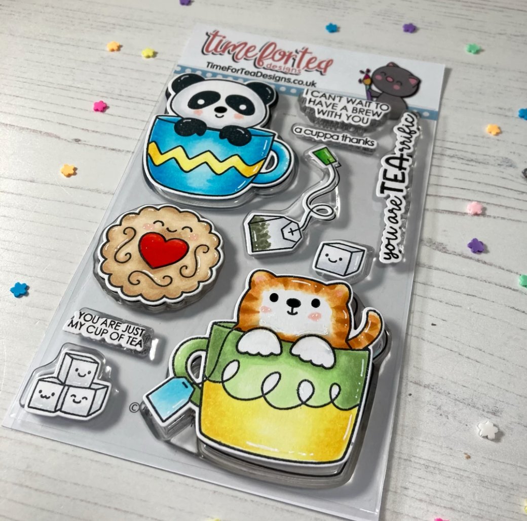 Time For Tea - Tearrific Pals - Stamp Set - 4x6 Time For Tea