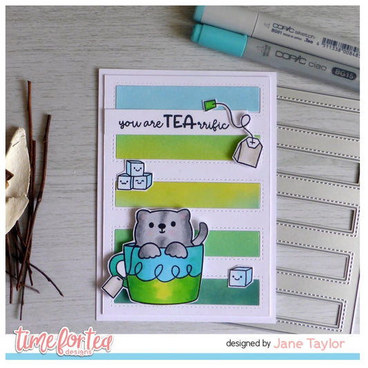 Time For Tea - Tearrific Pals - Stamp Set - 4x6 Time For Tea