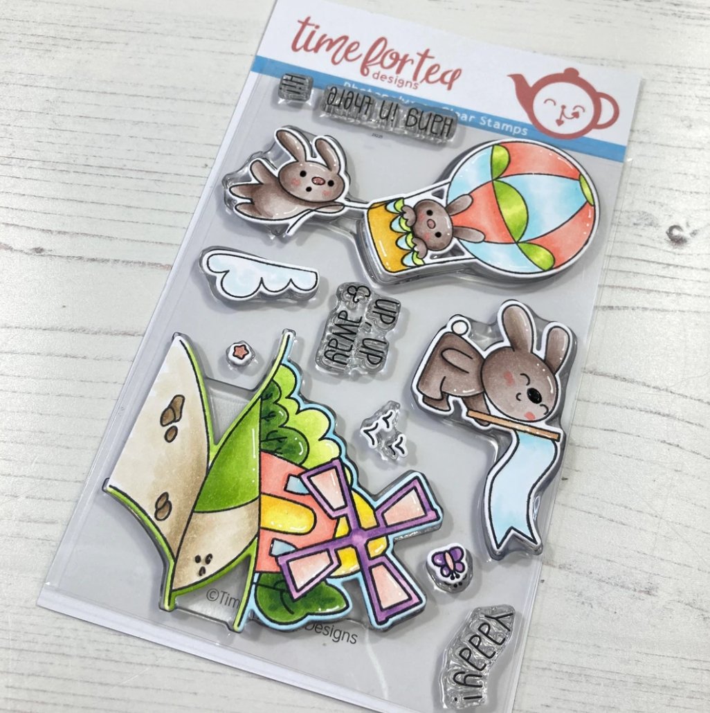 Time For Tea - Up Up & Away - Stamp Set - 4x6 Time For Tea