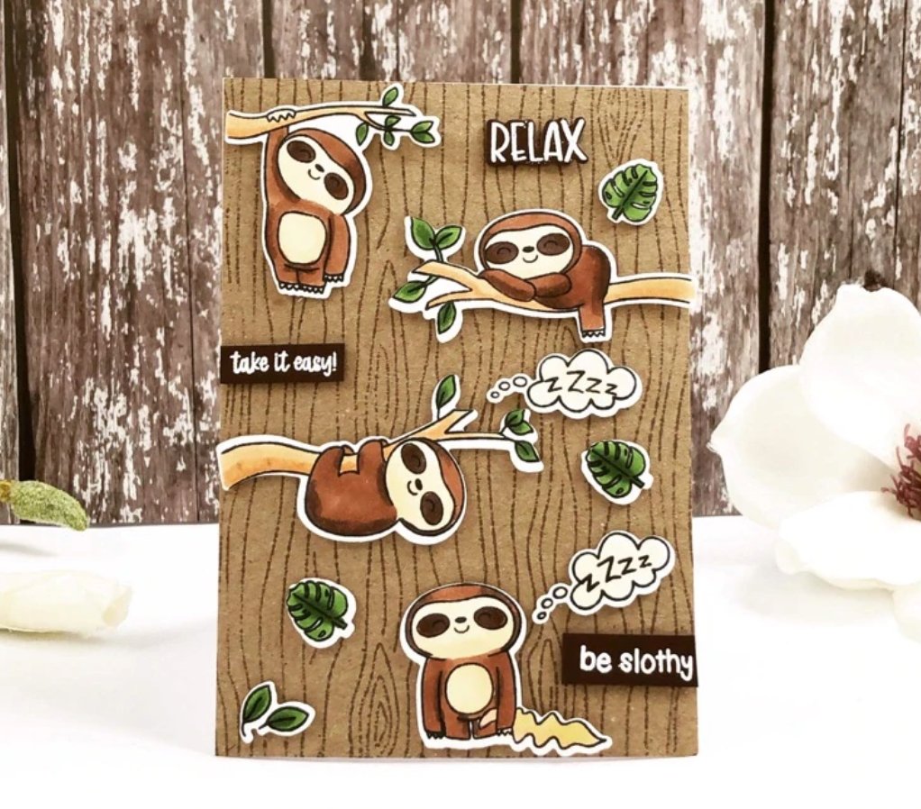 Time For Tea - Woodgrain A5 - Stamp Set Time For Tea