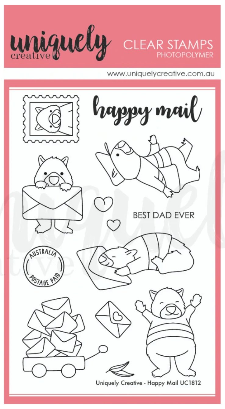 Uniquely Creative - Happy Mail Stamp Uniquely Creative