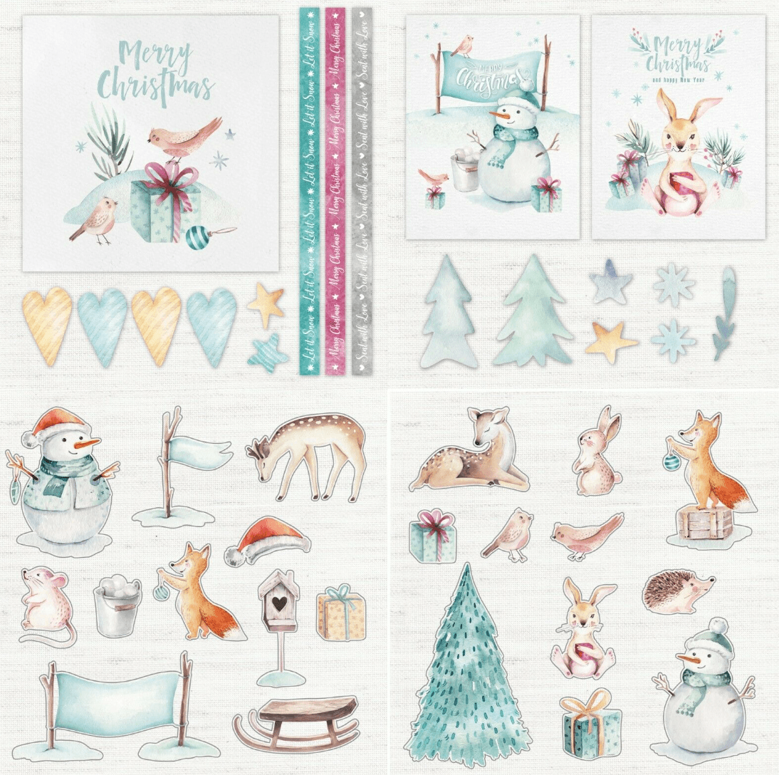 Watercolor Christmas - Signature Collection - 6x6 Inch - Messy Papercrafts