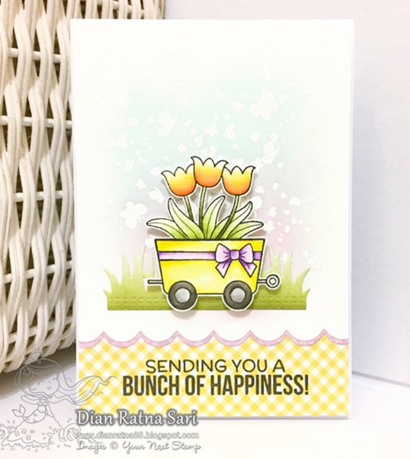 Your Next Stamp - All Aboard Bunch Of Happiness Stamp Set - 4×6 Inch Your Next Stamp