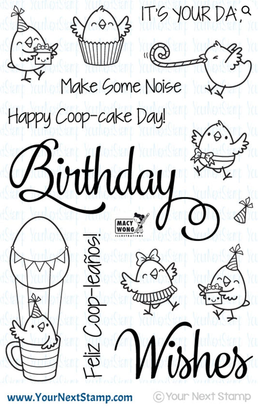 Your Next Stamp - Birthday Chickie Stamp Set
- 4x6 Inch Your Next Stamp